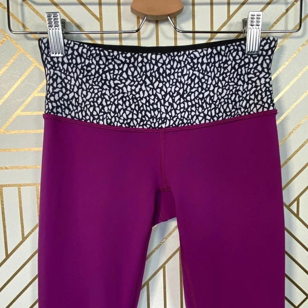Lululemon‎ Wunder Under Pant III Reversible Plum